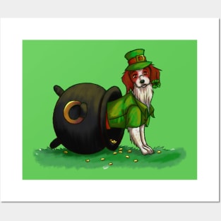 Lucky St. Patrick's Day Dog Posters and Art